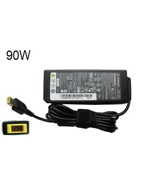 Cargador para portátil Lenovo 90W 20V 4.5A Conector rectangular / 4500