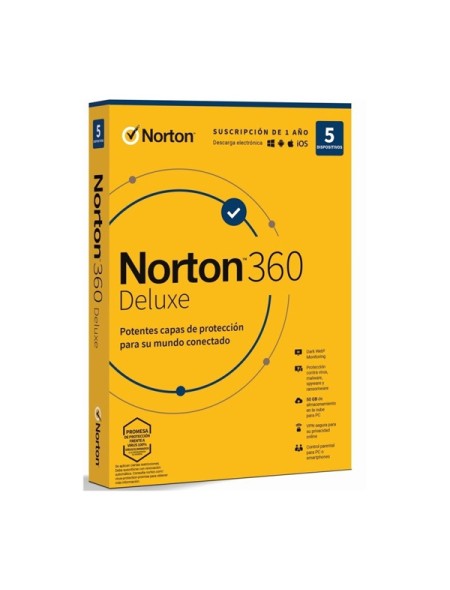 ÷ Norton 360 deluxe 50gb portugues 1 user 5 device 12mo box