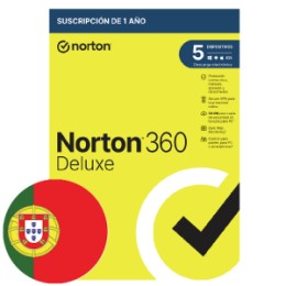 ÷ Norton 360 deluxe 50gb portugues 1 user 5 device 12mo box