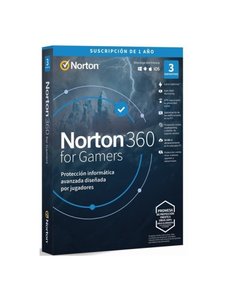 ÷ Norton 360 for gamers 50gb portugues 1 user 3 device 12mo box