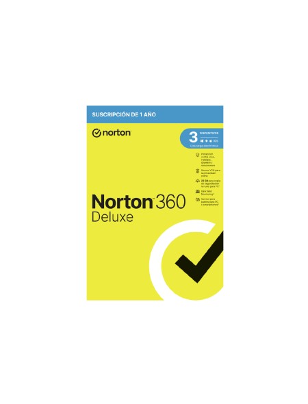 ÷ Norton 360 deluxe 25gb es 1 user 3 device 1 a?o **l. electronica